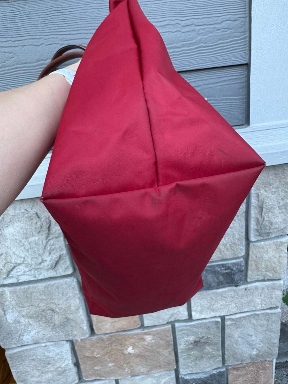 Longchamp Le Pliage Nylon Tote Bag in Red - Picture 9 of 12